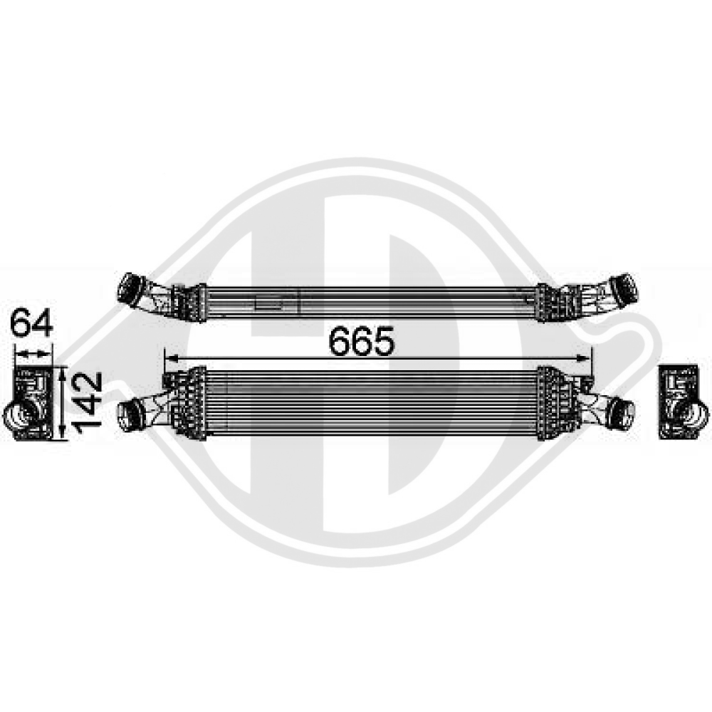 8K0145805G LADELUFTKÜHLER AUDI A4 8K2 2008-2015 DCA1061