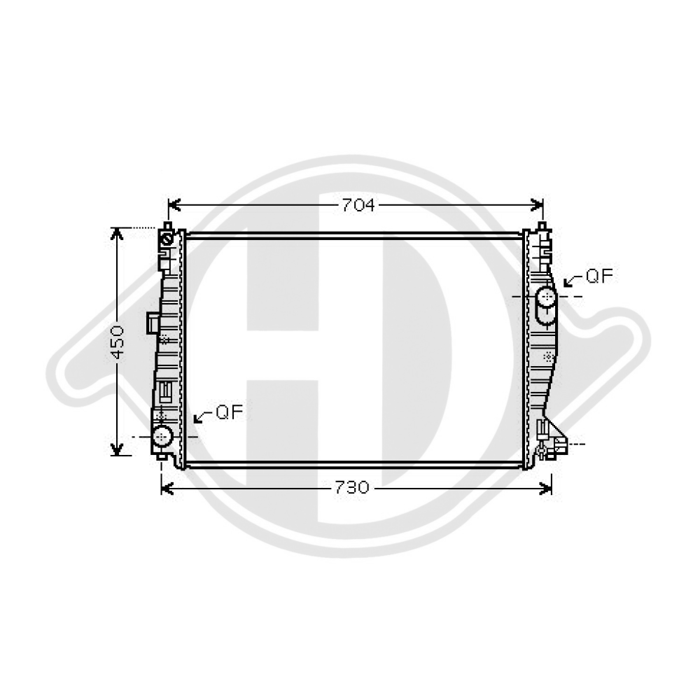 60694769 Kühler Motorkühlung für ALFA 159 09/2005 DCM1358