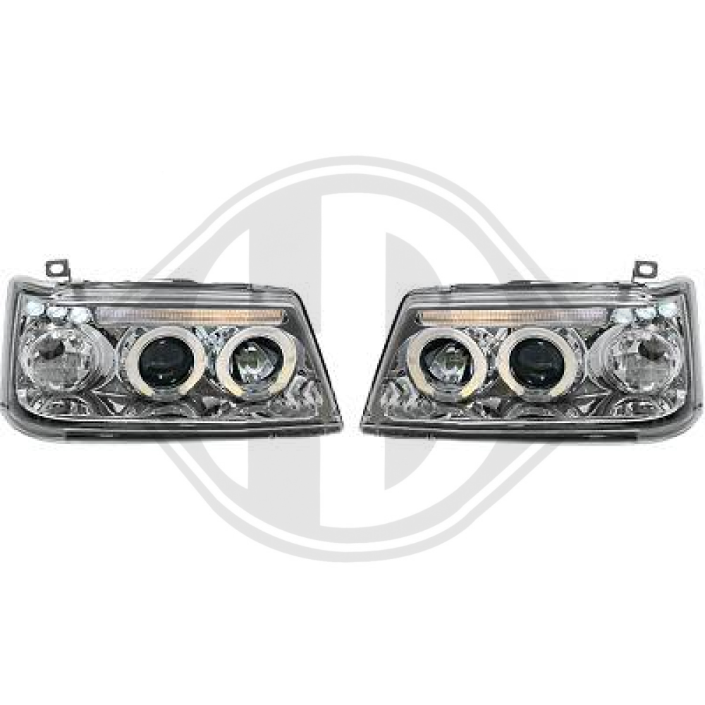 DESIGNSCHEINWERF.SET 205, 90->> KLARGLAS/CHROM 4220280