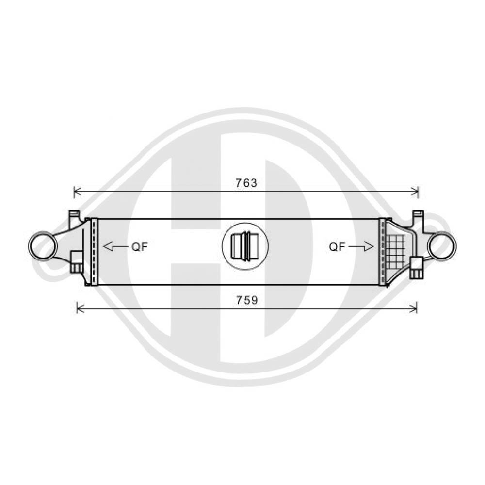 A2465000100 LADELUFTKÜHLER Mercedes A/B-Klasse DCA1098