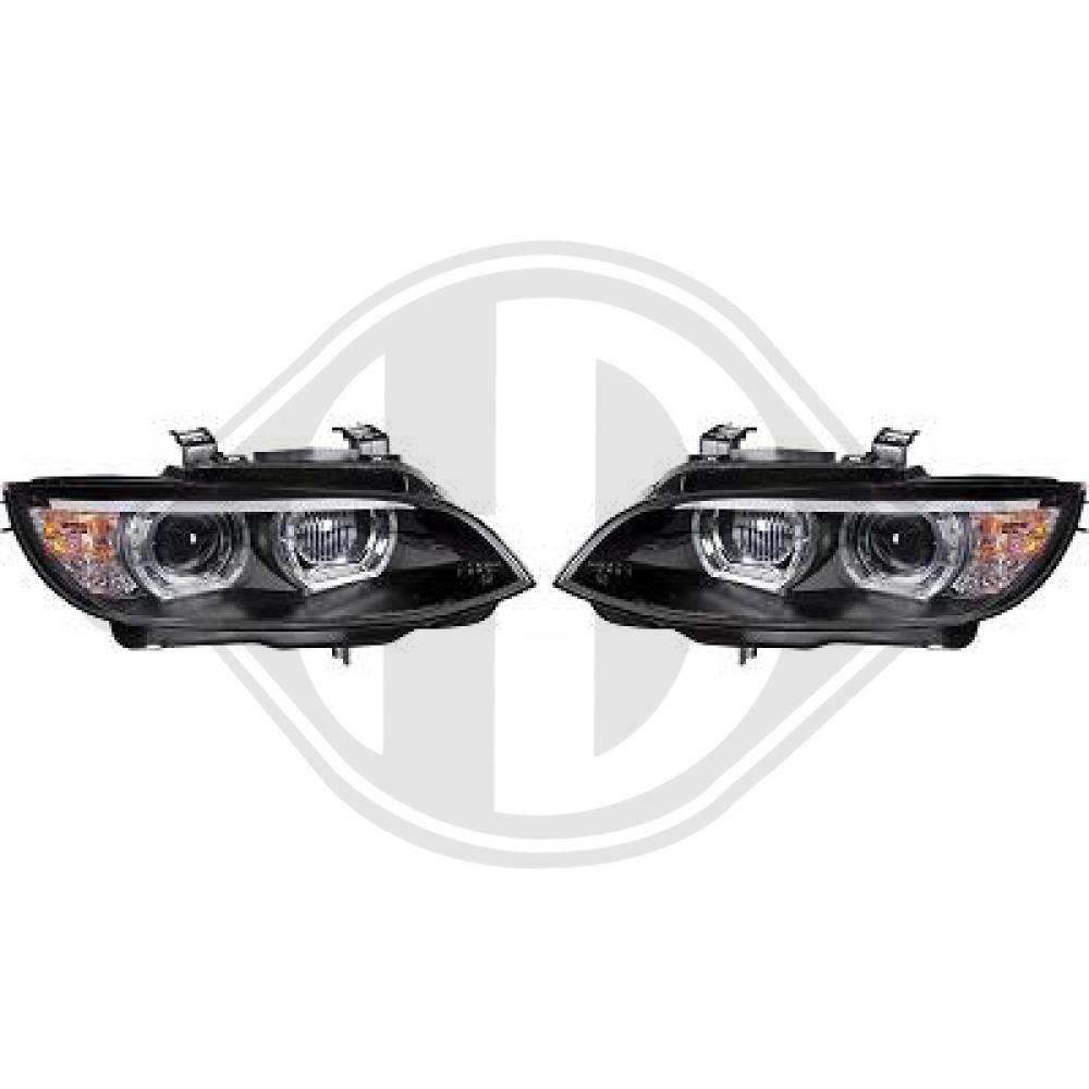 DESIGNSCHEINWERF.SET E92, 05-10 XENON; SCHWARZ; 1216886