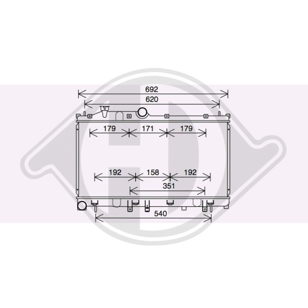 45111SG010 Kühler Motorkühlung für SUBARU Forester 03/2013->> DCM3929