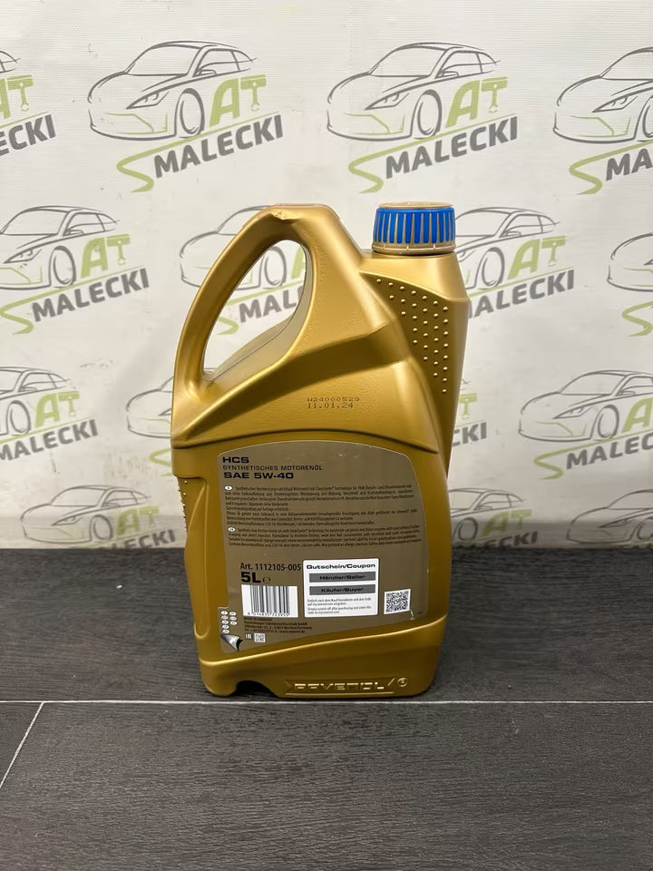 5 Liter Ravenol HCS 5W-40 Motoröl Vw Mercedes Renault