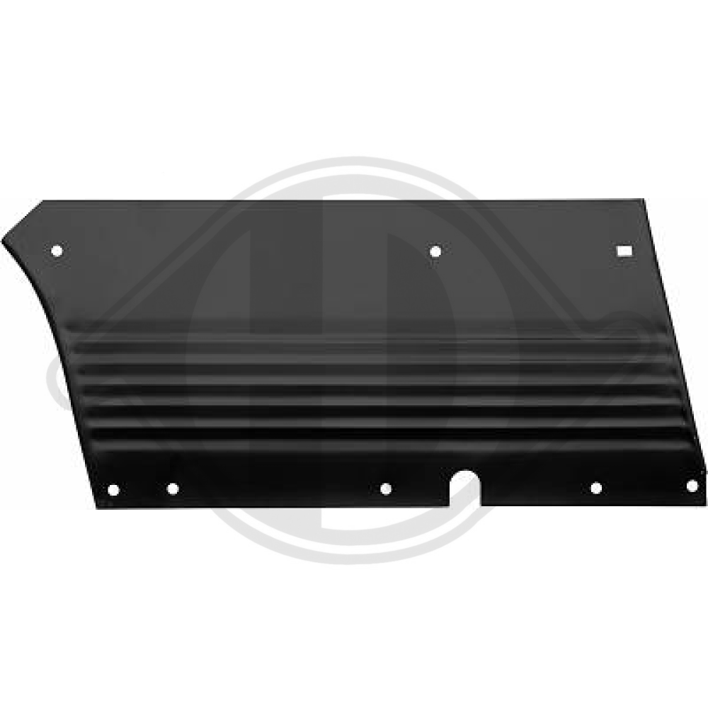 A107 637 12 09 ABSCHL.BLECH HI.RE. W107, 72-81 9141010