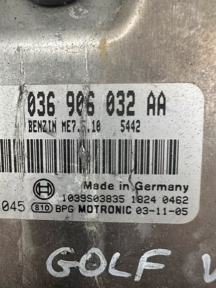 036906032AA Motorsteuergerät ECU VW Golf V 1.4 BCA