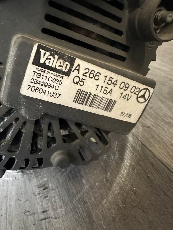 A2661540902 Lichtmaschine Generator für Mercedes W169 W245