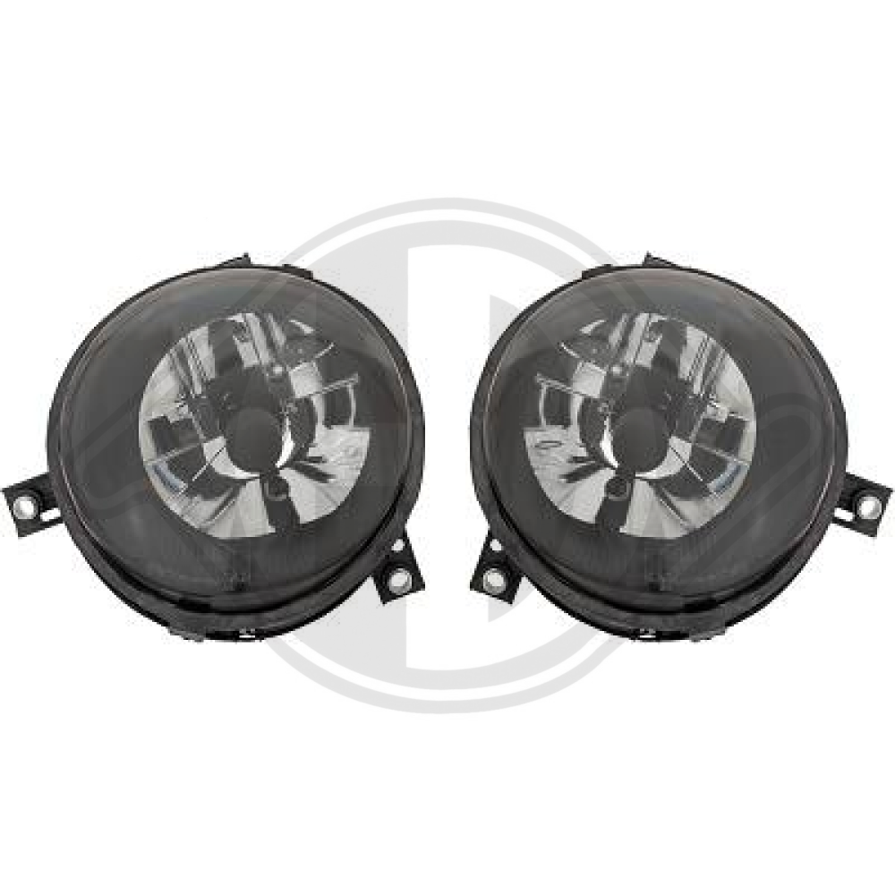 DESIGNSCHEINWERF.SET LUPO, 98->> KLARGLAS/SCHWARZ 2208280