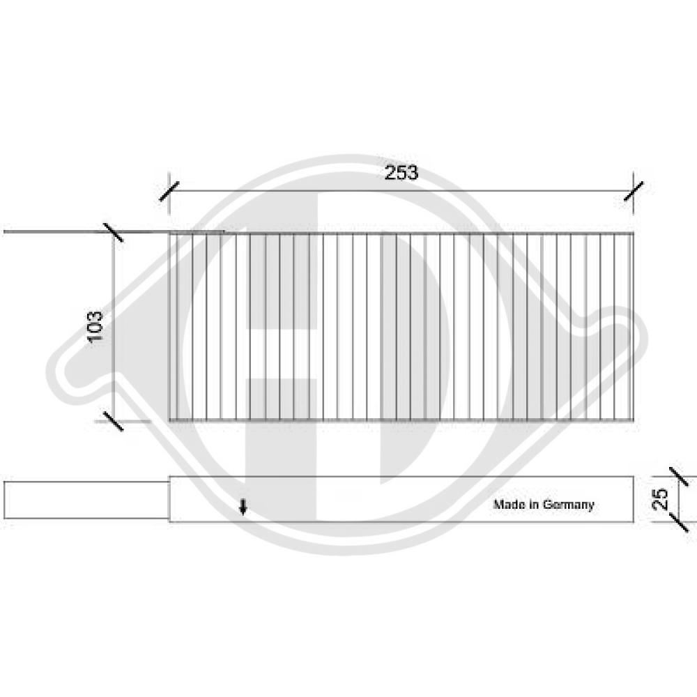 272771205R INNENRAUMFILTER RENAULT Latitude 07.2010->> DCI0225S