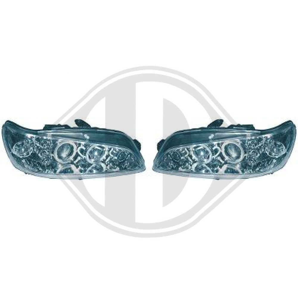 DESIGNSCHEINWERF. SET 306, 97-01 KLARGLAS/CHROM 4233780