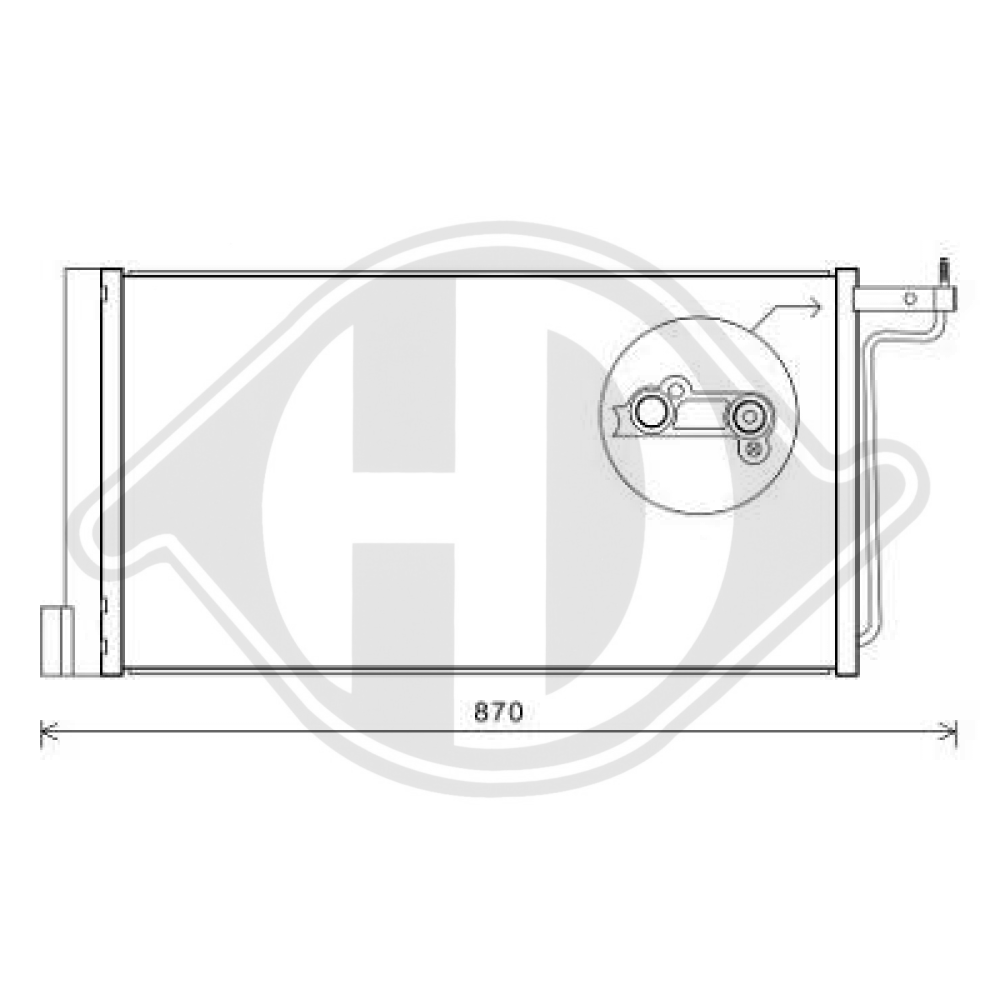 1684204 KONDENSATOR FORD FOCUS III 01/2011 DCC1642