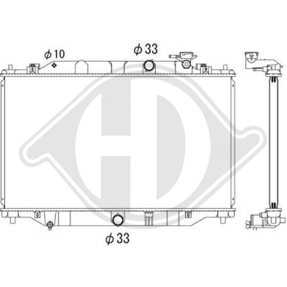 PE0115221 Kühler Motorkühlung für MAZDA CX5 04/2012 DCM2283