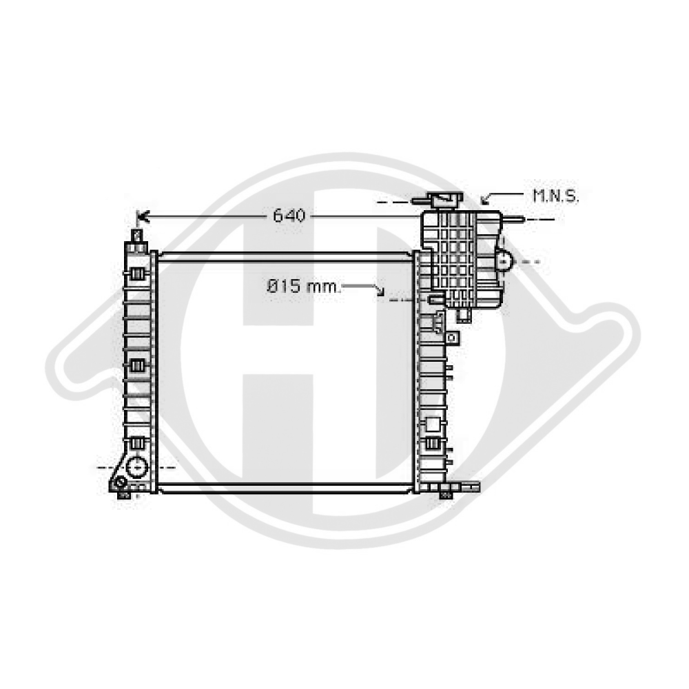 A6385013001 Kühler Motorkühlung für Mercedes V-KLASSE/Vito 638 DCM2402