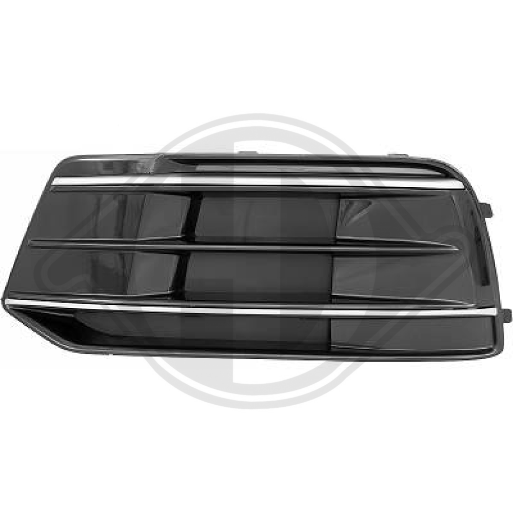 80A807679D RN4 STOßST.GRILL LI. AUDI Q5, 17-20 MIT 2 CHROMLEISTEN 1076447