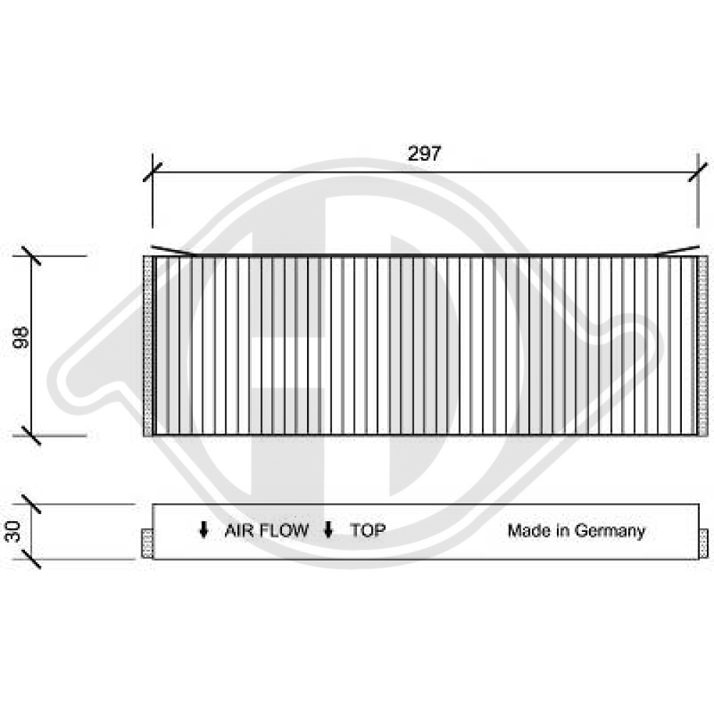 4F0819439 INNENRAUMFILTER AUDI A6/R8 DCI0120S