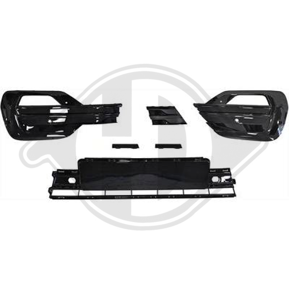 GITTER SATZ VW T6.1, 19-24 SCHWARZ GLÄNZEND 2274345