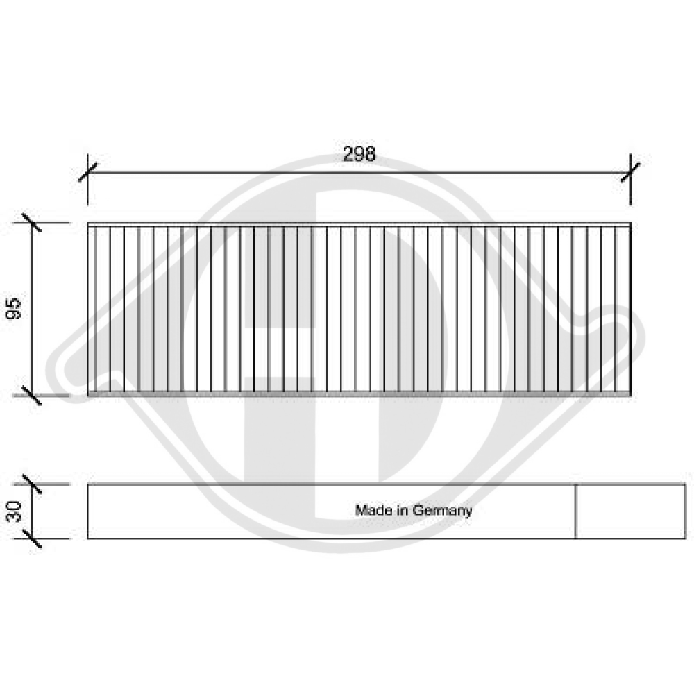 6447XF INNENRAUMFILTER CITROEN C4 Grand Picasso / DS5 DCI0192S