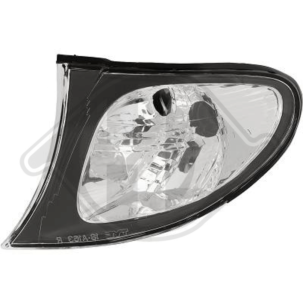 63136914199 BLINKER LI. BMW E46, 01-05 WEIß MIT SCHWARZEM 1215073