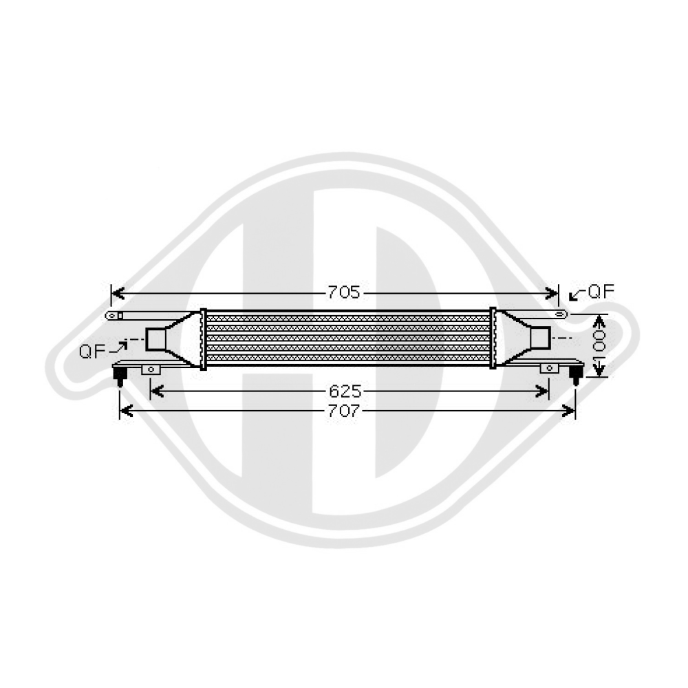 55702194 LADELUFTKÜHLER Opel Corsa D 1,3 CDTI DCA1097
