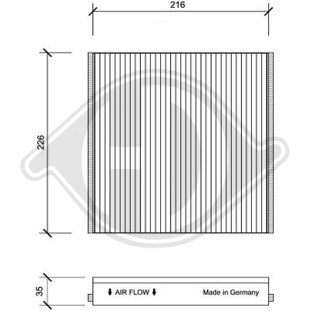 6447.SQ INNENRAUMFILTER CITROEN Berlingo/Xsatra DCI1076