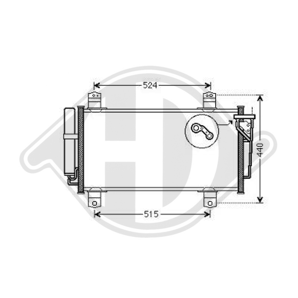 GSYD6148ZA KONDENSATOR MAZDA 6 08/2007 DCC1234