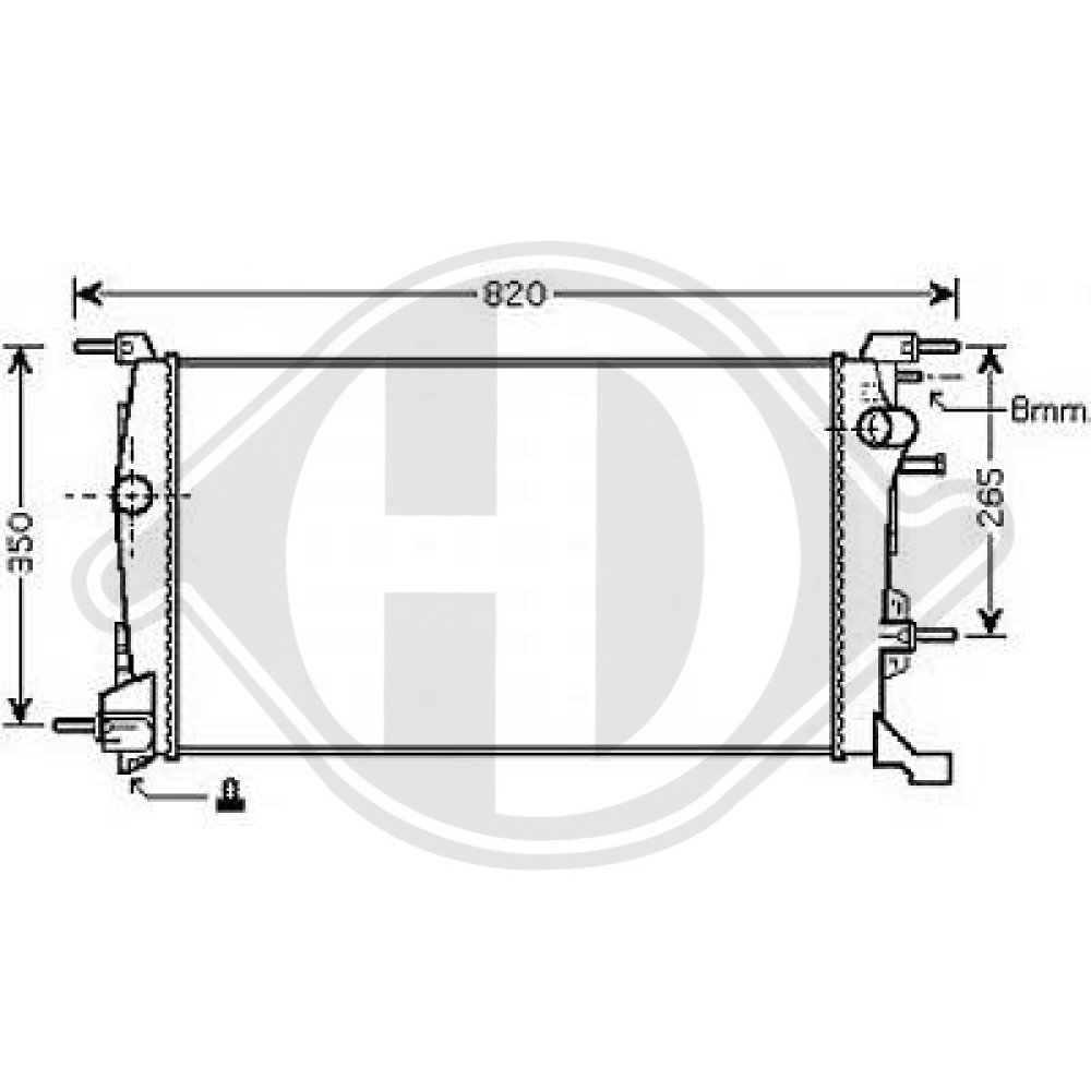 214100002R Kühler Motorkühlung für RENAULT MEGANE 3 11/2008 DCM2947