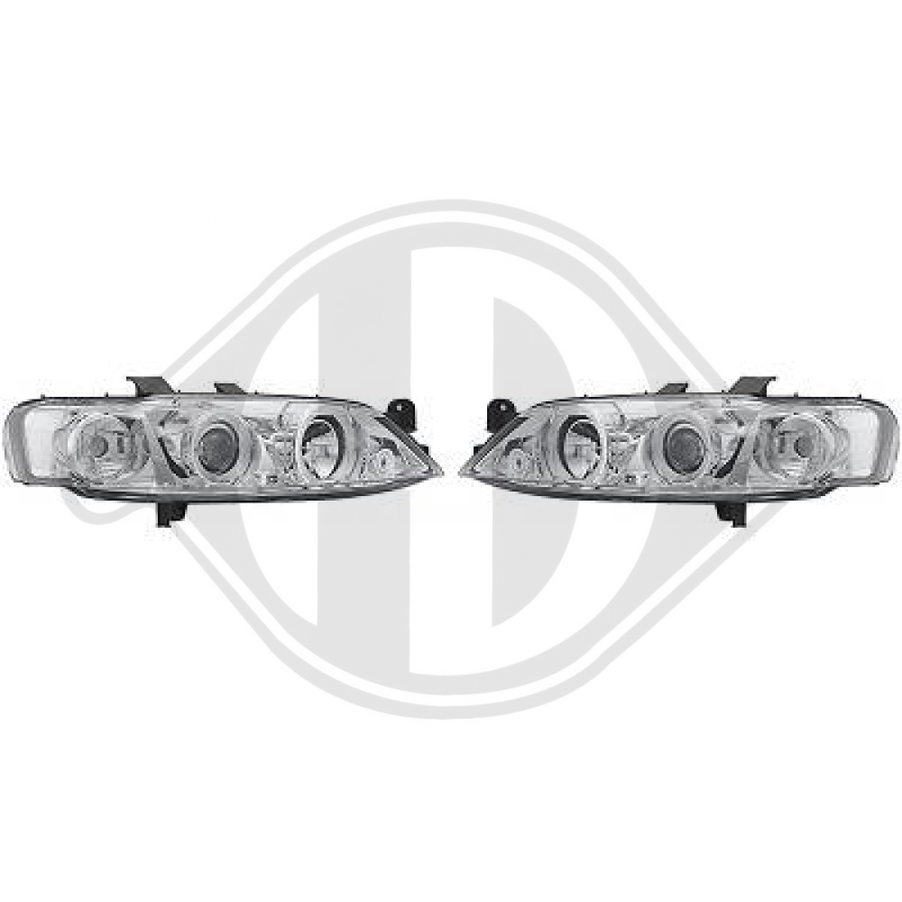 DESIGNSCHEINWF.SET VECTRA, 95-98 KLARGLAS/CHROM 1824680