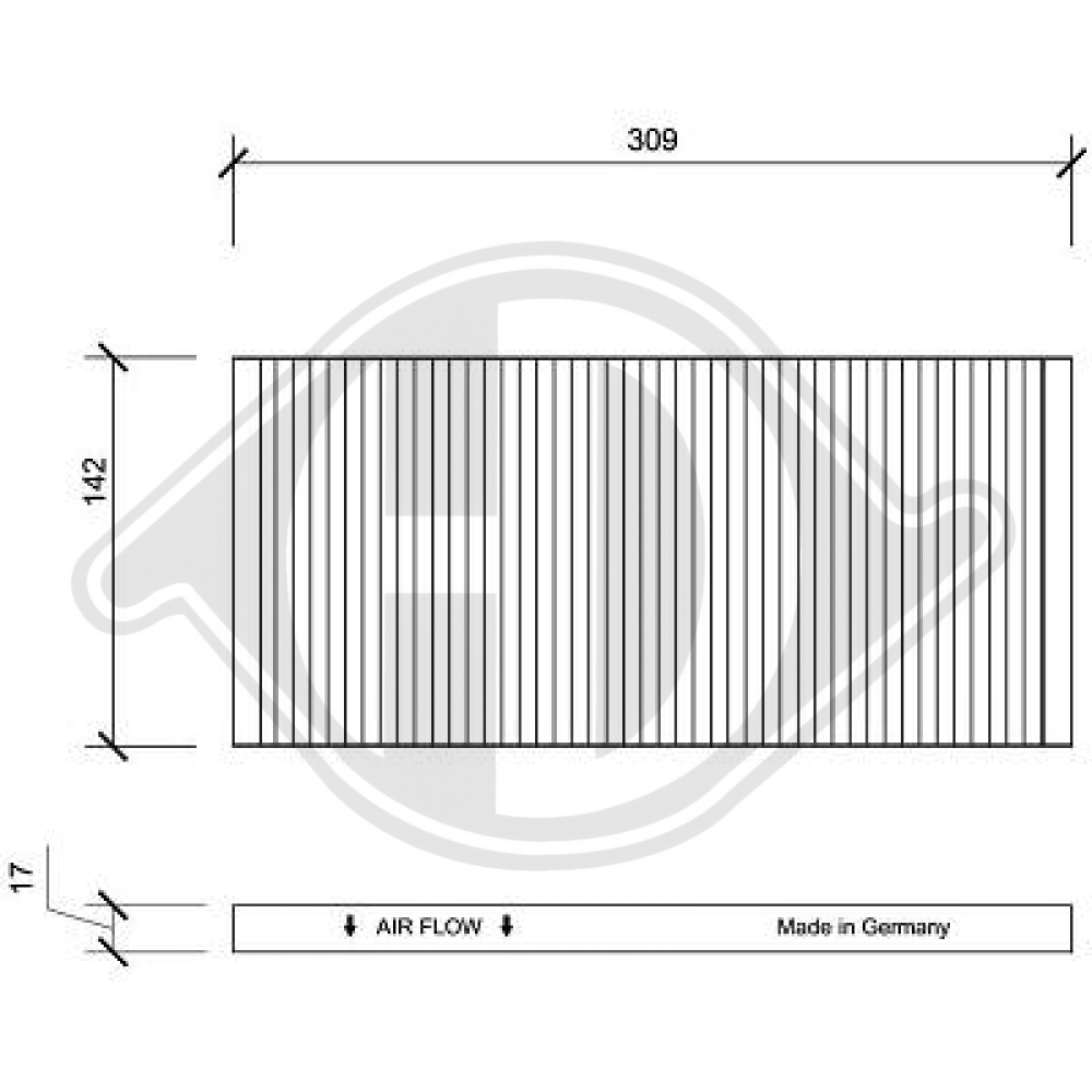 46721374 INNENRAUMFILTER FIAT Punto/Barchetta DCI0016