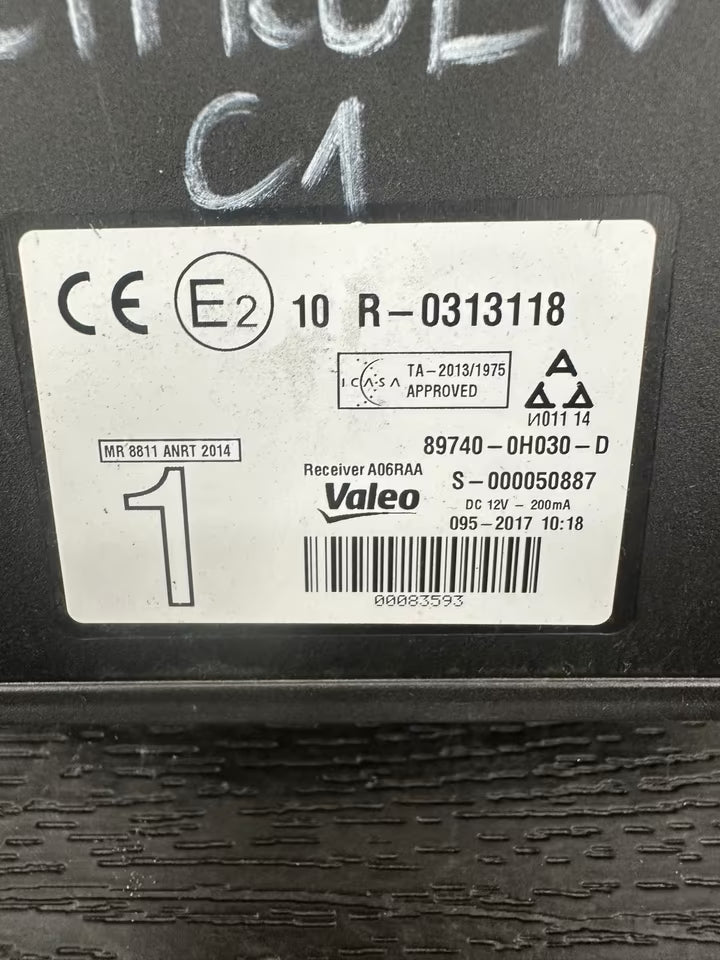 89740-0H030-D Steuergerät Zentralverriegelung Citroen C1 Model