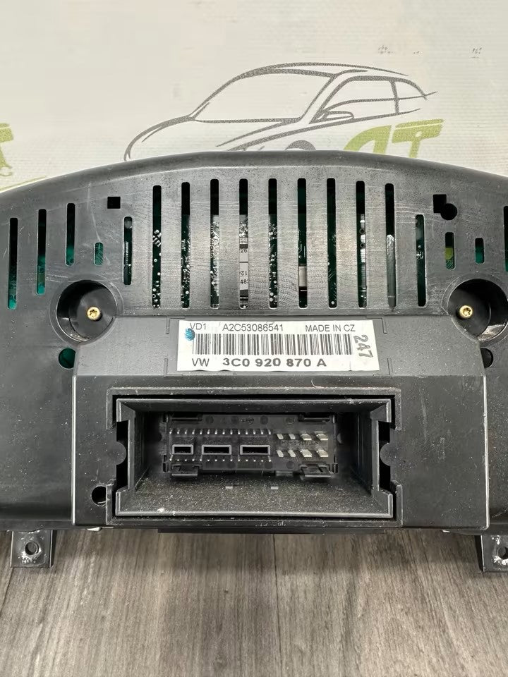 3C0920870A speedometer instrument cluster VW Passat 3C B6 108000