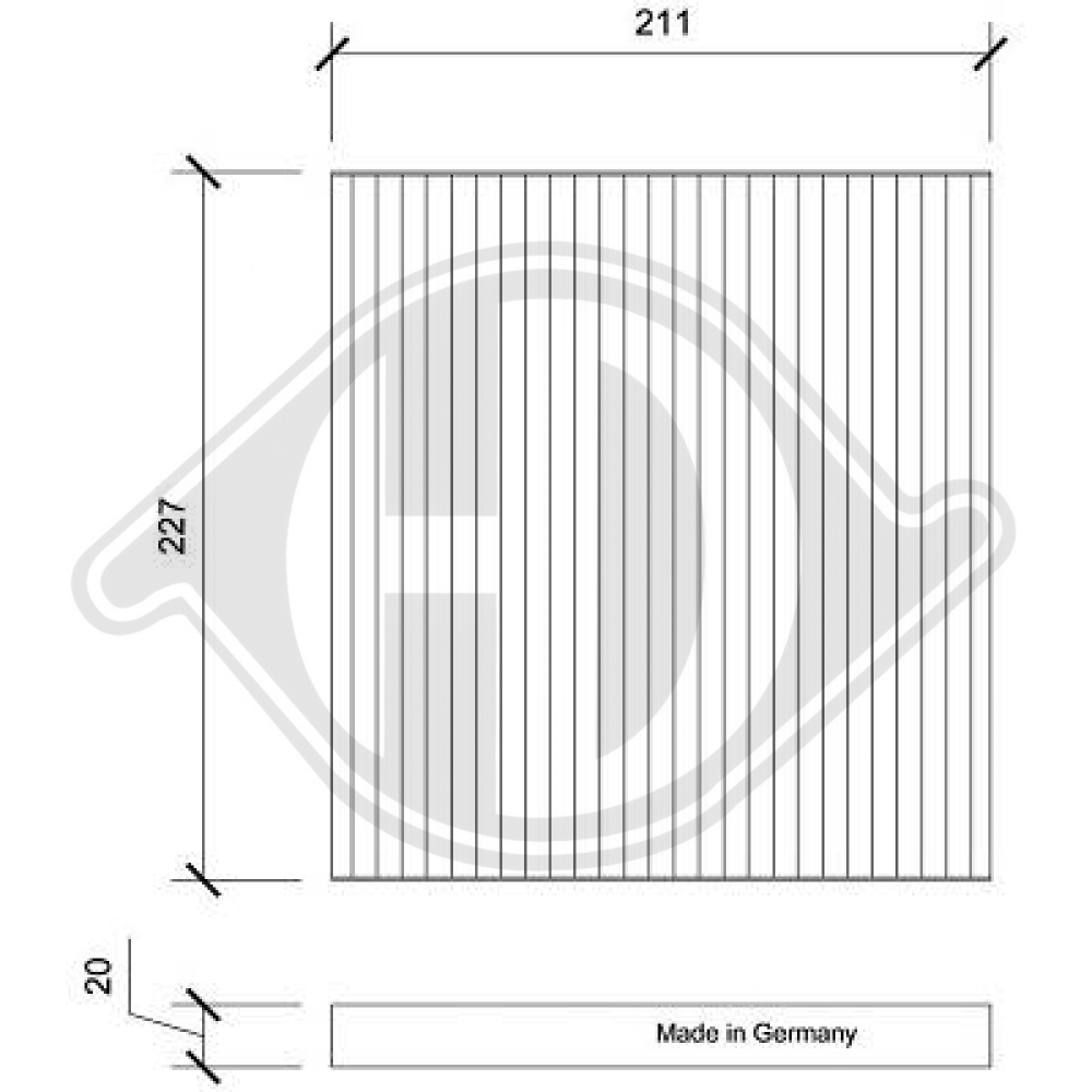 272771HDKE INNENRAUMFILTER NISSAN Micra IV 05.2010->> DCI0229