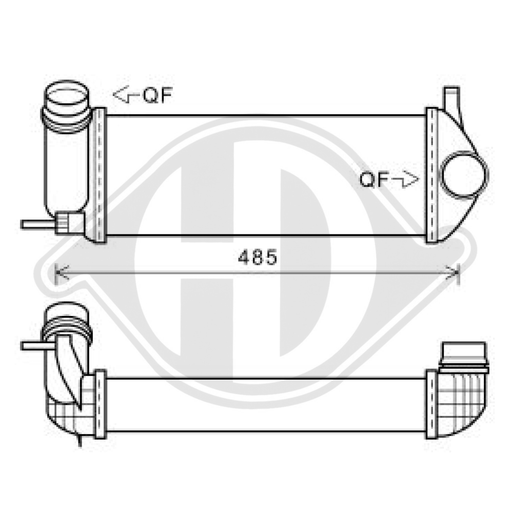 A 415 090 01 14 LADELUFTKÜHLER MERCEDES CITAN CDTI DCA1129