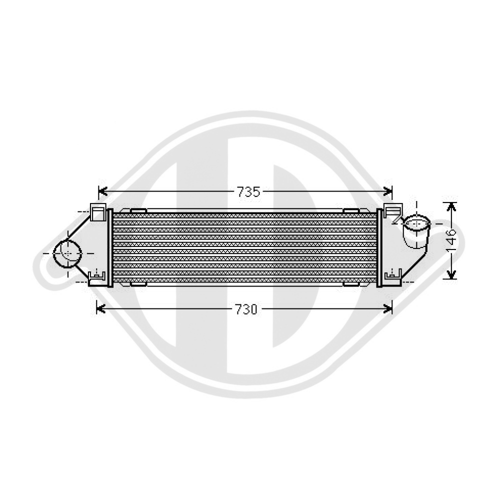 1 423 852 LADELUFTKÜHLER FORD Galaxy 06-15 DCA1140