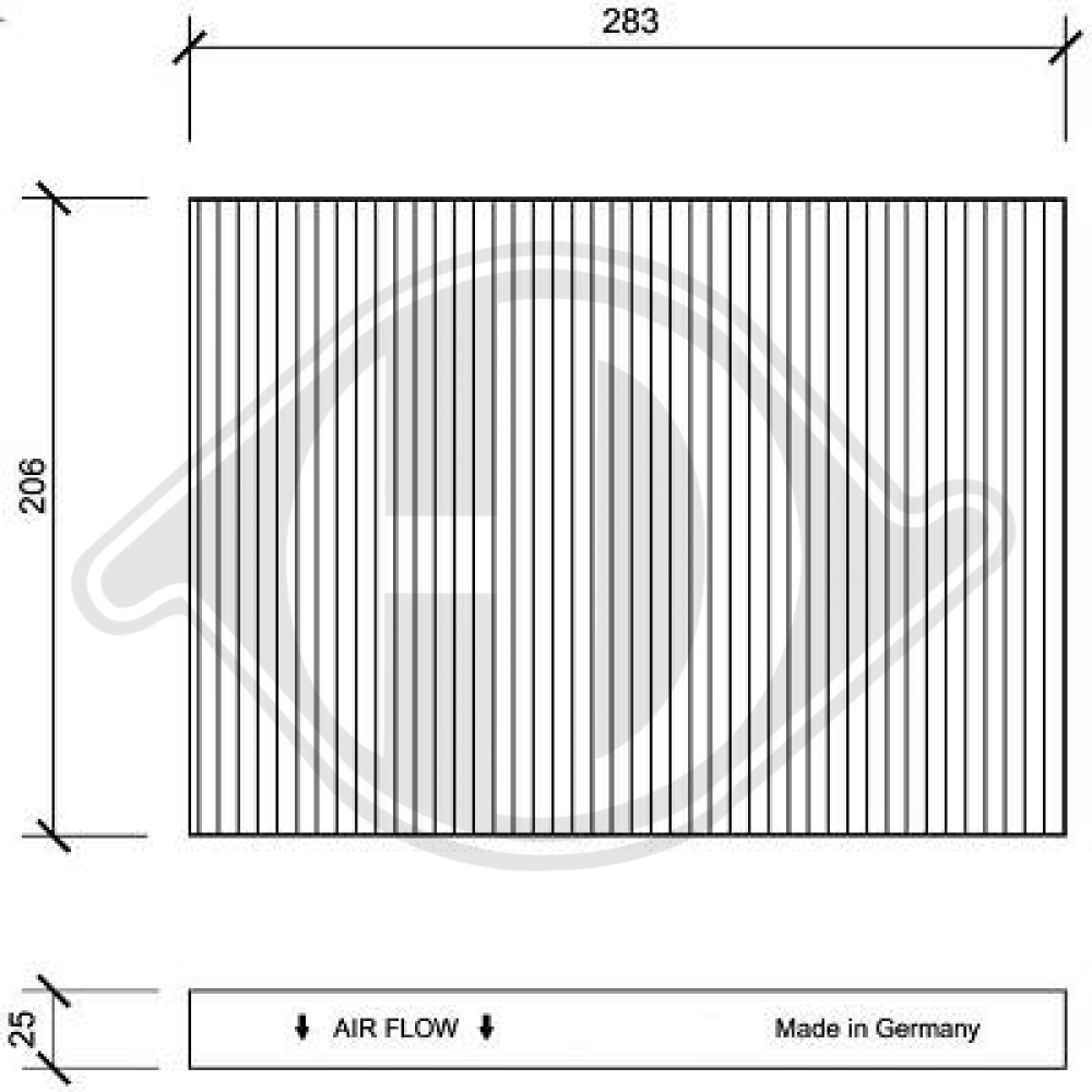 1H0091800 INNENRAUMFILTER AUDI A3/TT DCI1005