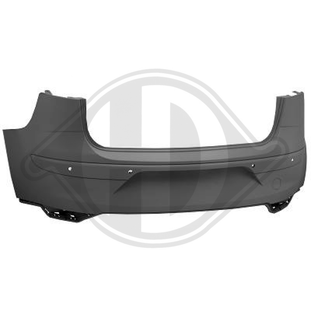 5P0807417AA STOßSTANGE hinten für SEAT ALTEA (5P1) 04-09 MIT PDC; 7495057