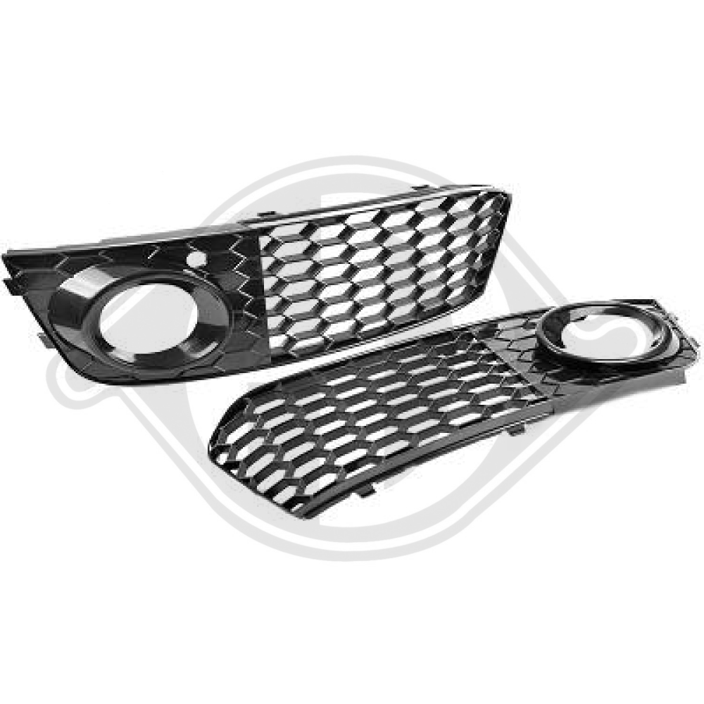 STOßST.GRILL SATZ A4, 07-11 RENNSPORT-OPTIK, 1018146