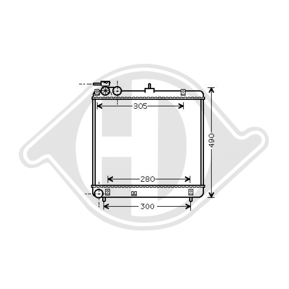 2531005500 Kühler Motorkühlung für HYUNDAI ATOS 06/2005 DCM3703