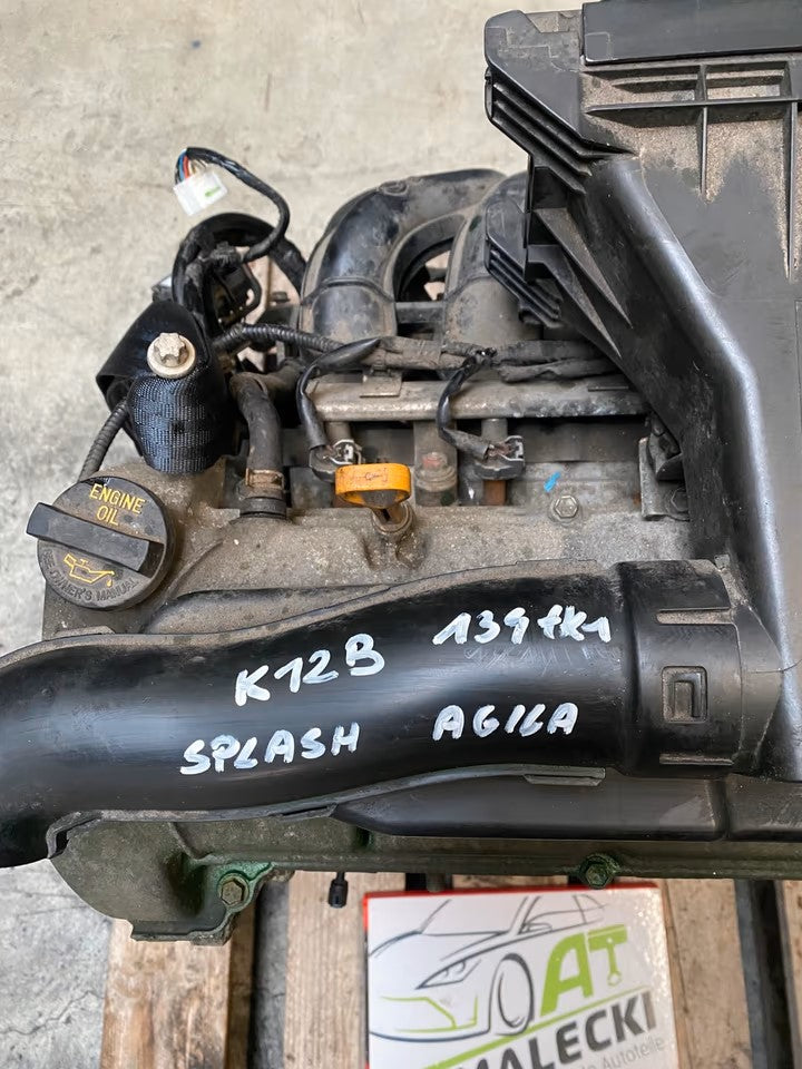 K12B Motor 1,2 Benziner Suzuki Splash Opel Agila 134000km
