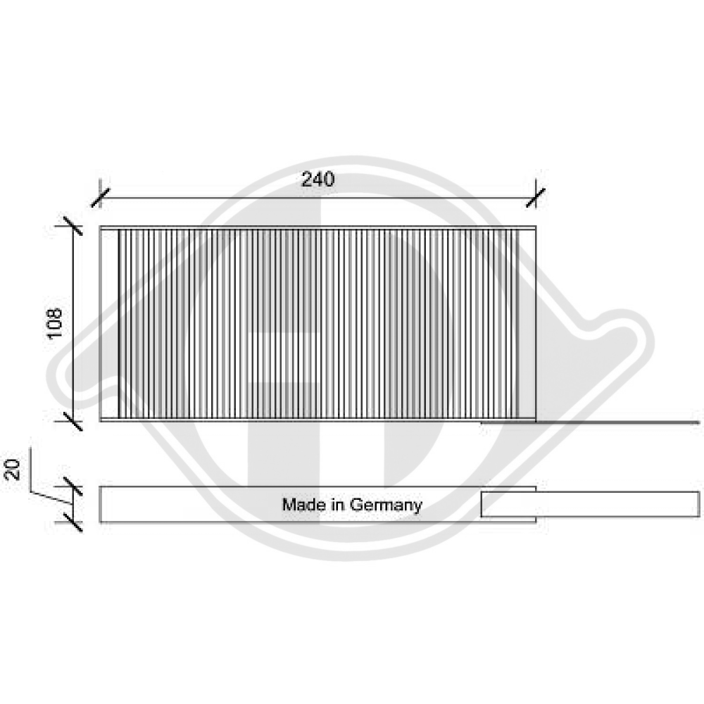 93197779 INNENRAUMFILTER RENAULT Kangoo/Master DCI0172S