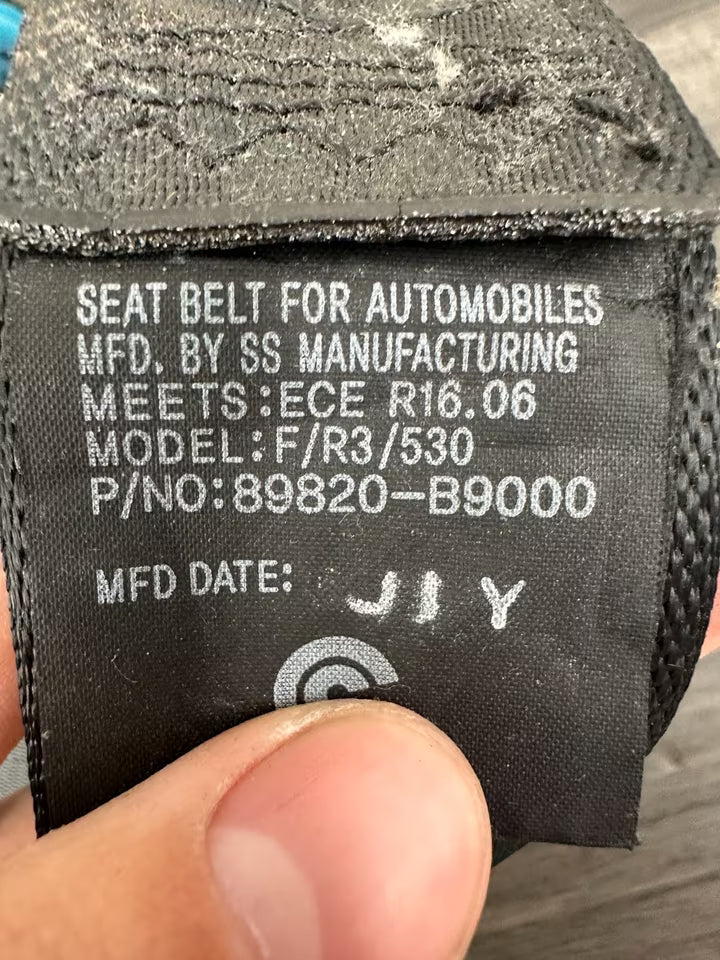 89820-B9000 Sicherheitsgurt Hinten Rechts Hyundai i10 II BA