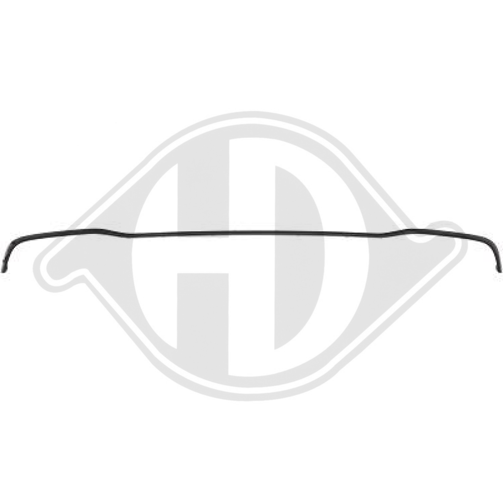ZIERLEISTE DIFFUSOR W213, 20-23 SCHWARZ GLANZ, 1618763