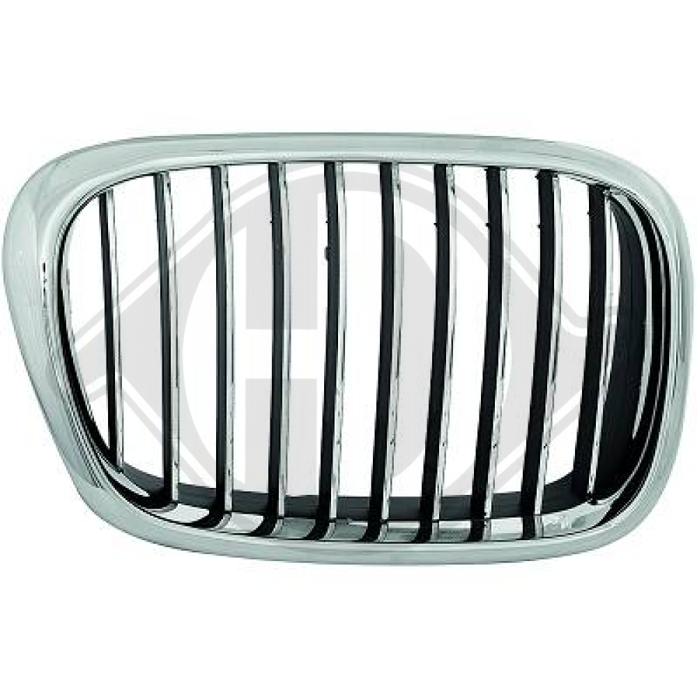 51132497261 GRILL LINKS BMW E39, für 01-03 CHROM-STEG 1223143