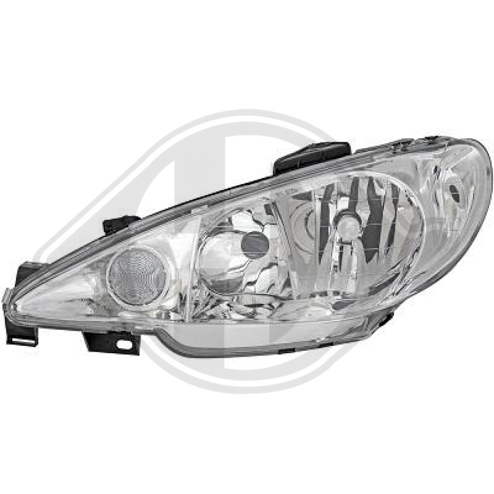 6204S9 SCHEINWERFER LI. P. 206, 98-05 KLARGLASOPTIK H7/H7 4225983
