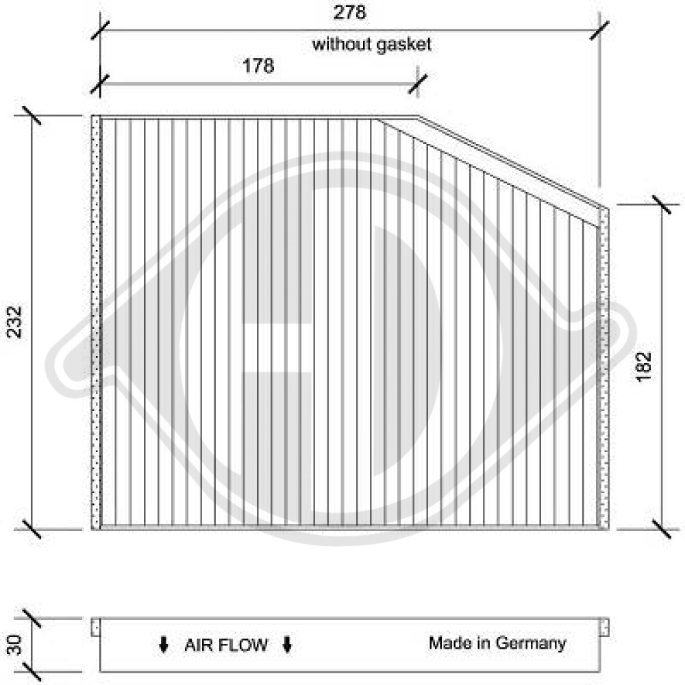 1839688 INNENRAUMFILTER FORD Transit 08.2013->> DCI1255