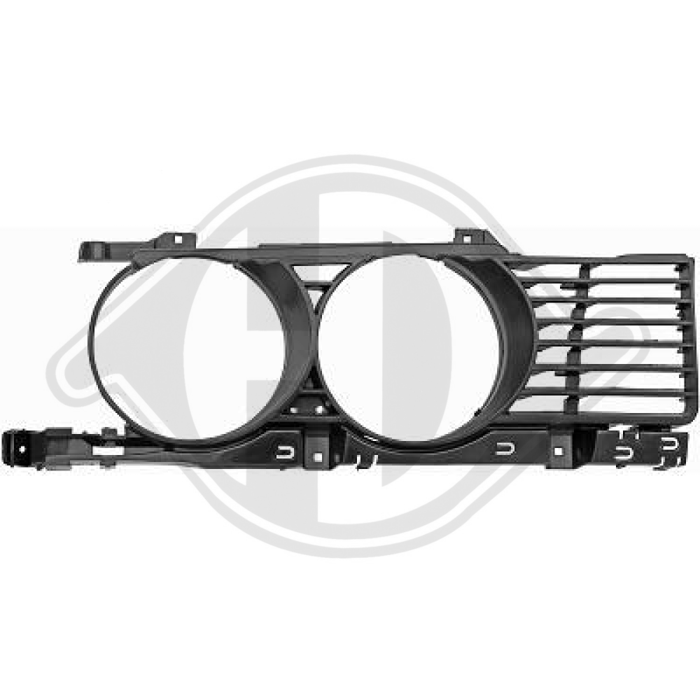 51131944138 GRILL RECHTS BMW E34, für 88-94 FÜR SCHMALE GRILL 1222044