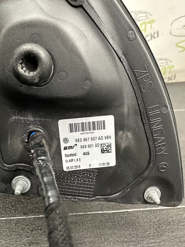 Außenspiegel Spiegel Links Vw Golf VI 6 5K LA7W 08-12 Bj