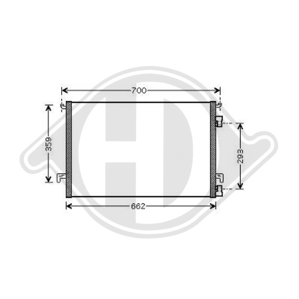 13101840 KONDENSATOR OPEL Vectra C / Signum 02-04 DCC1298
