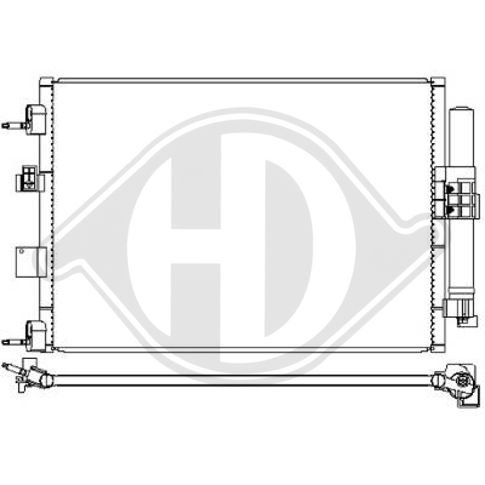 DV6119710AB KONDENSATOR FORD Focus III 07/2010->> DCC1981