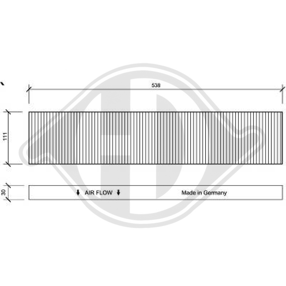 1054468 INNENRAUMFILTER FORD Galaxy 03.95-05.06 DCI1020