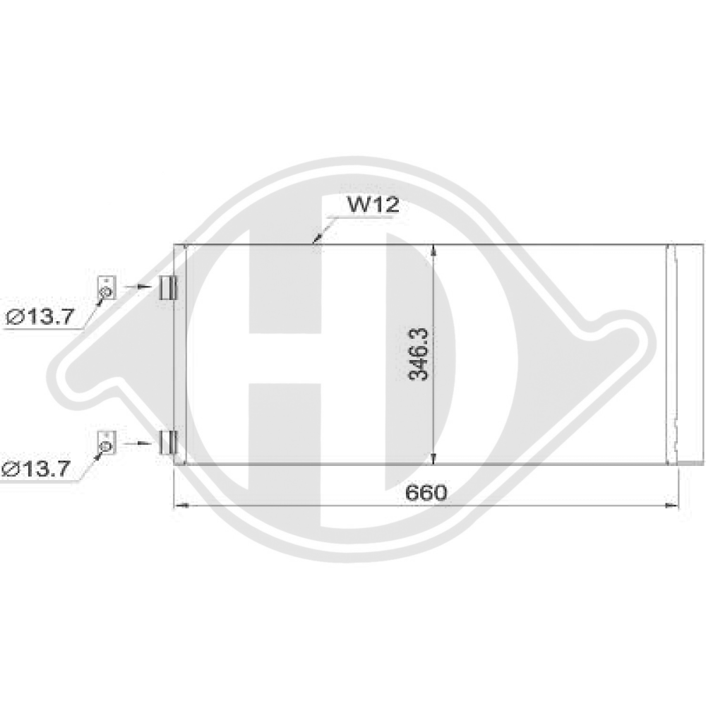 64 53 9 228 607 KONDENSATOR Cooper/One/Carbr/Clubman DCC1575