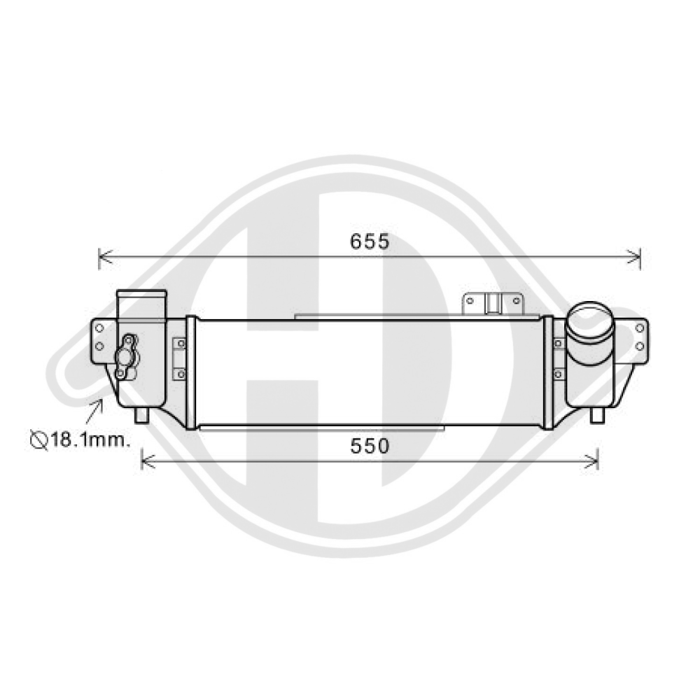 281904A470 LADELUFTKÜHLER KIA SORENTO 2.5 CRDI DCA1081
